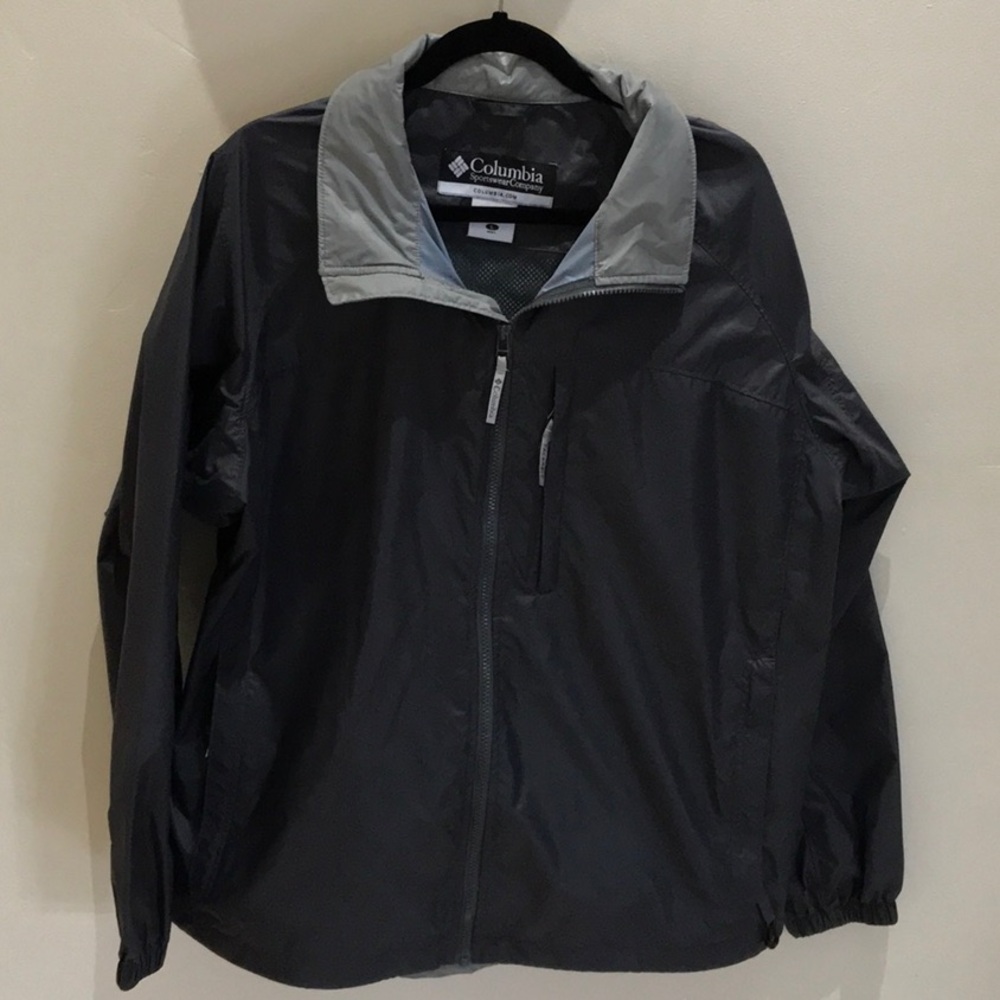 Columbia Men's Gray Jacket/Windbreaker, Size L